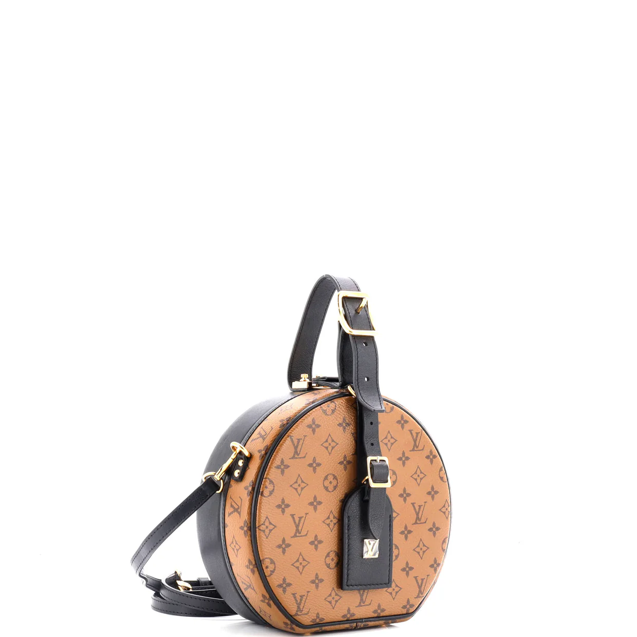 Petite Boite Chapeau Bag Reverse Monogram Canvas - Deep Luxury