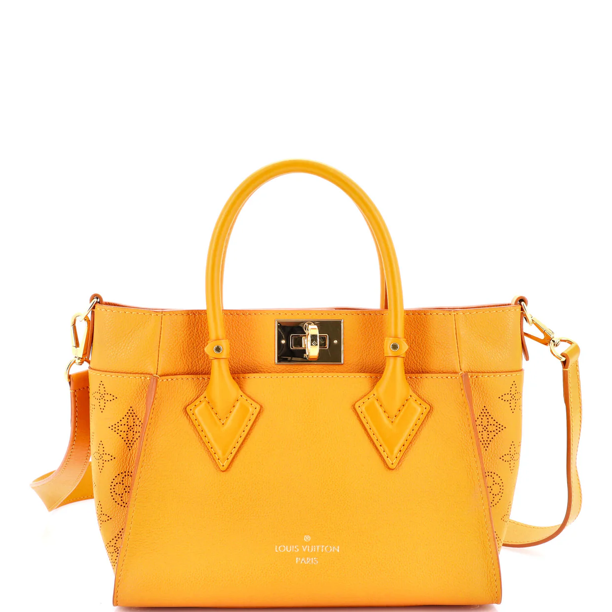 On My Side Tote Mahina Leather PM - Deep Luxury