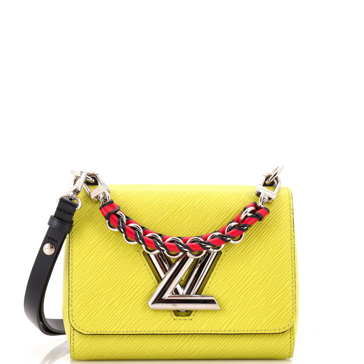 Braided Handle Twist Bag Epi Leather PM - Deep Luxury