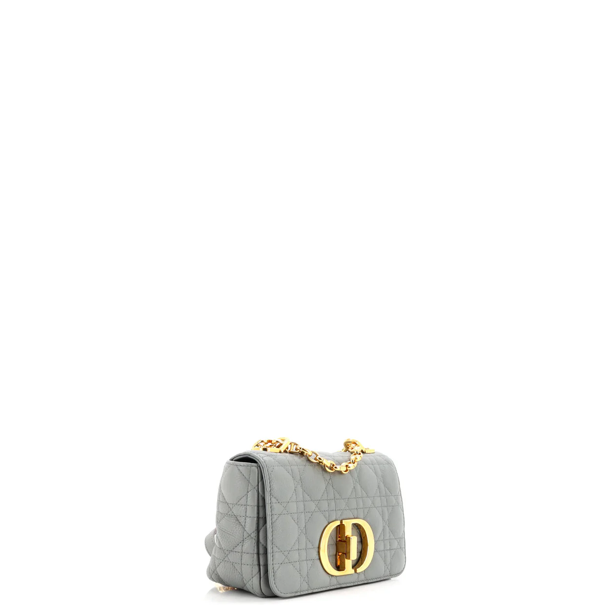 Caro Bag Cannage Quilt Calfskin Small - Deep Luxury
