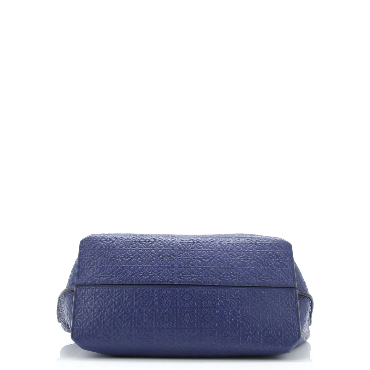 T Shopper Tote Anagram Embossed Leather - Deep Luxury