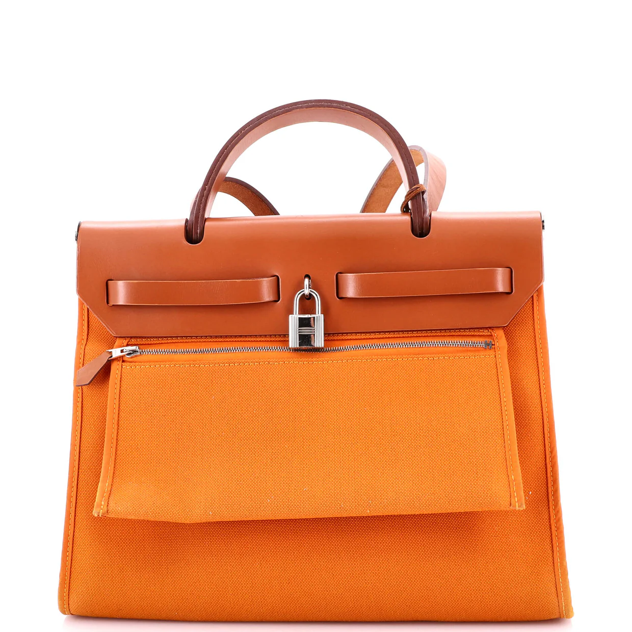Herbag Zip Leather and Toile 31 - Deep Luxury
