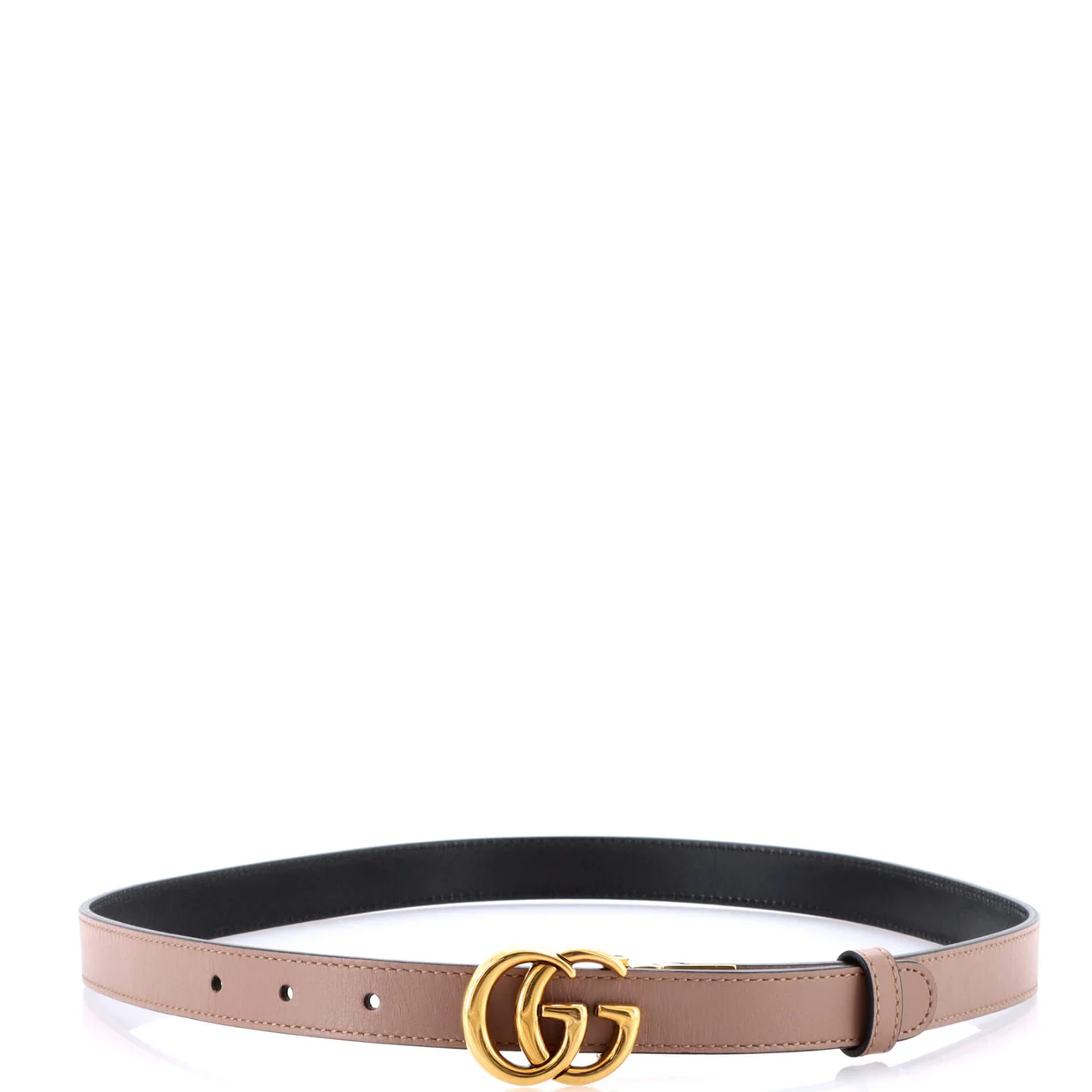 GG Marmont Reversible Belt Leather Thin - Deep Luxury