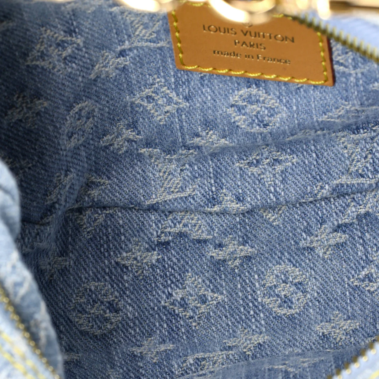 Loop Handbag Monogram Denim - Deep Luxury