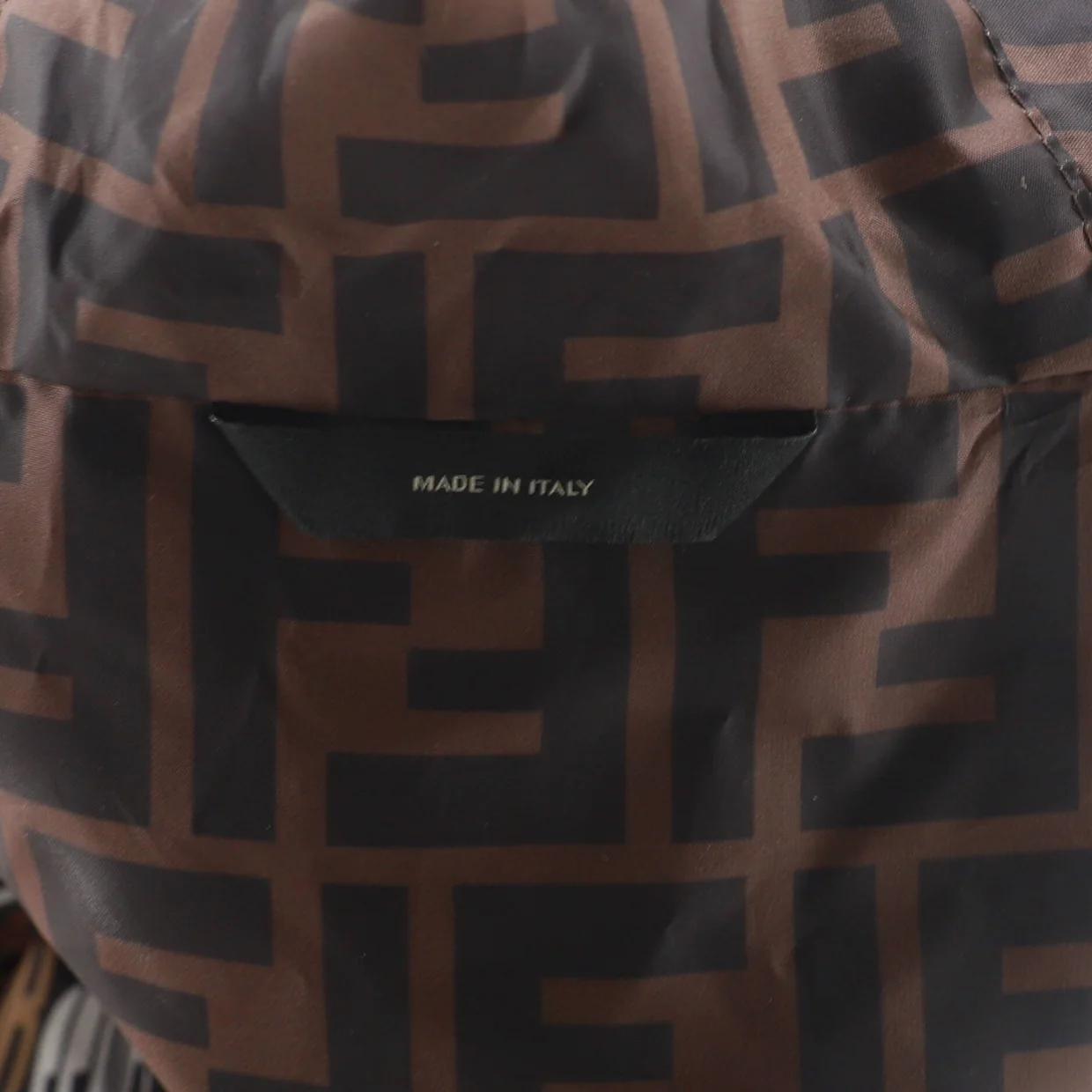 Men's Roma Amor Reversible Hooded Windbreaker Zucca Polyester - Deep Luxury