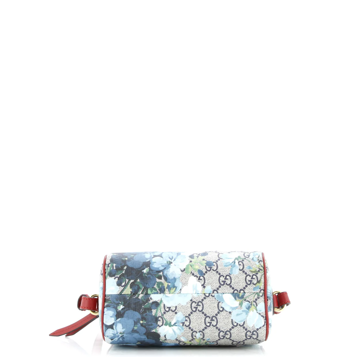 Convertible Boston Bag Blooms Print GG Coated Canvas Nano - Deep Luxury