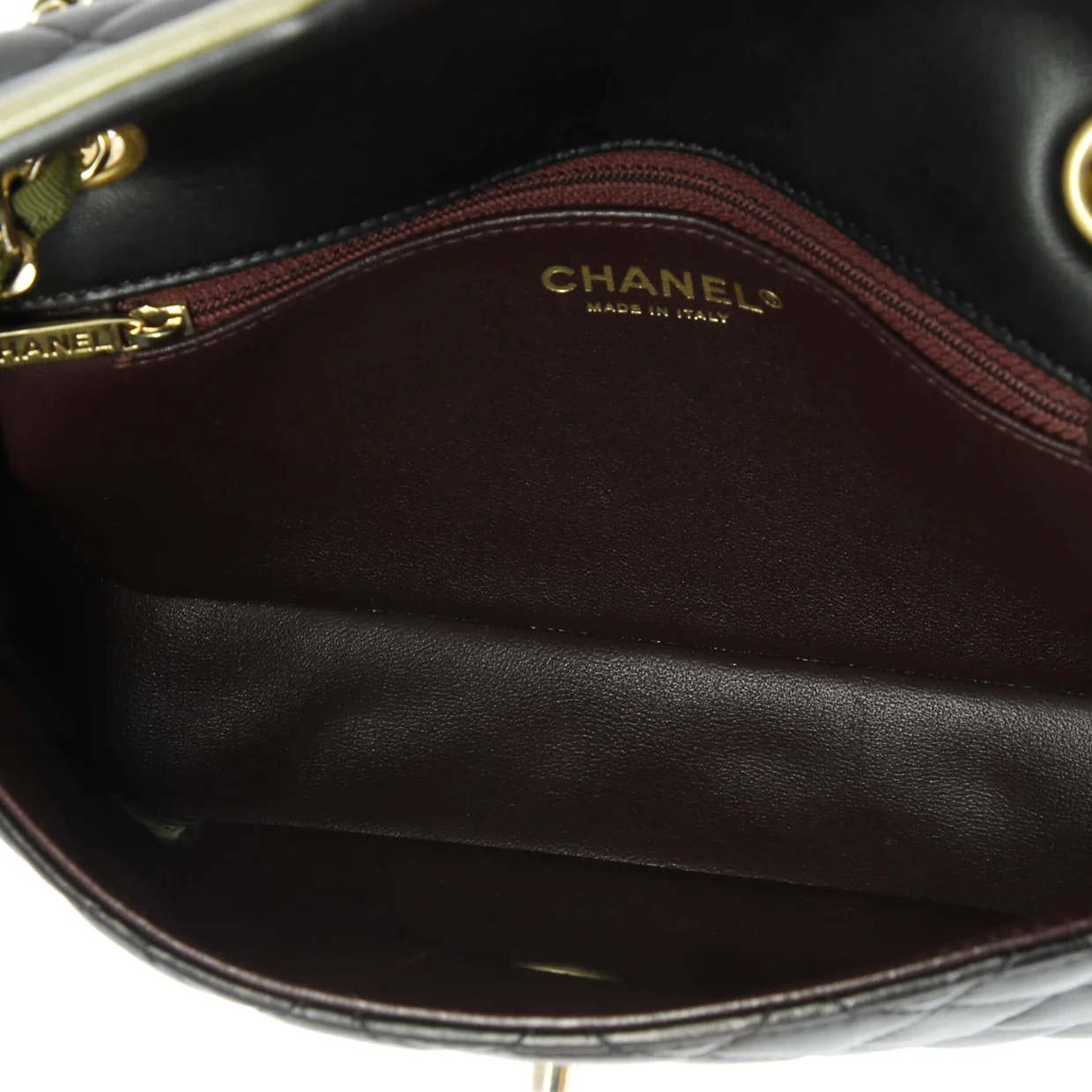 Two Tone Flap Bag Quilted Lambskin Small - Deep Luxury