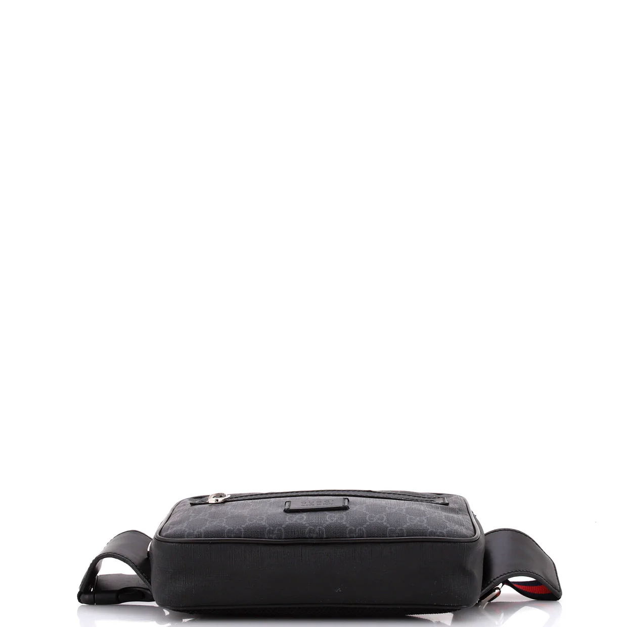 Soft Zip Belt Bag GG Coated Canvas Small - Deep Luxury