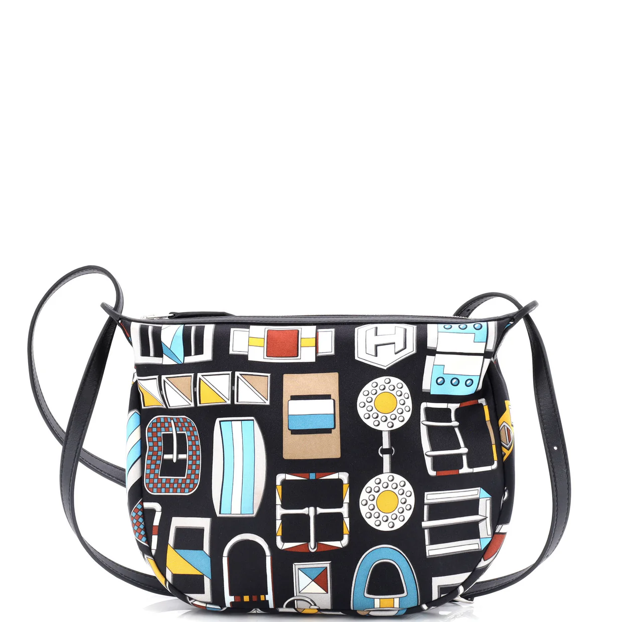 Sursoie To Go Pouch Printed Silk and Leather - Deep Luxury