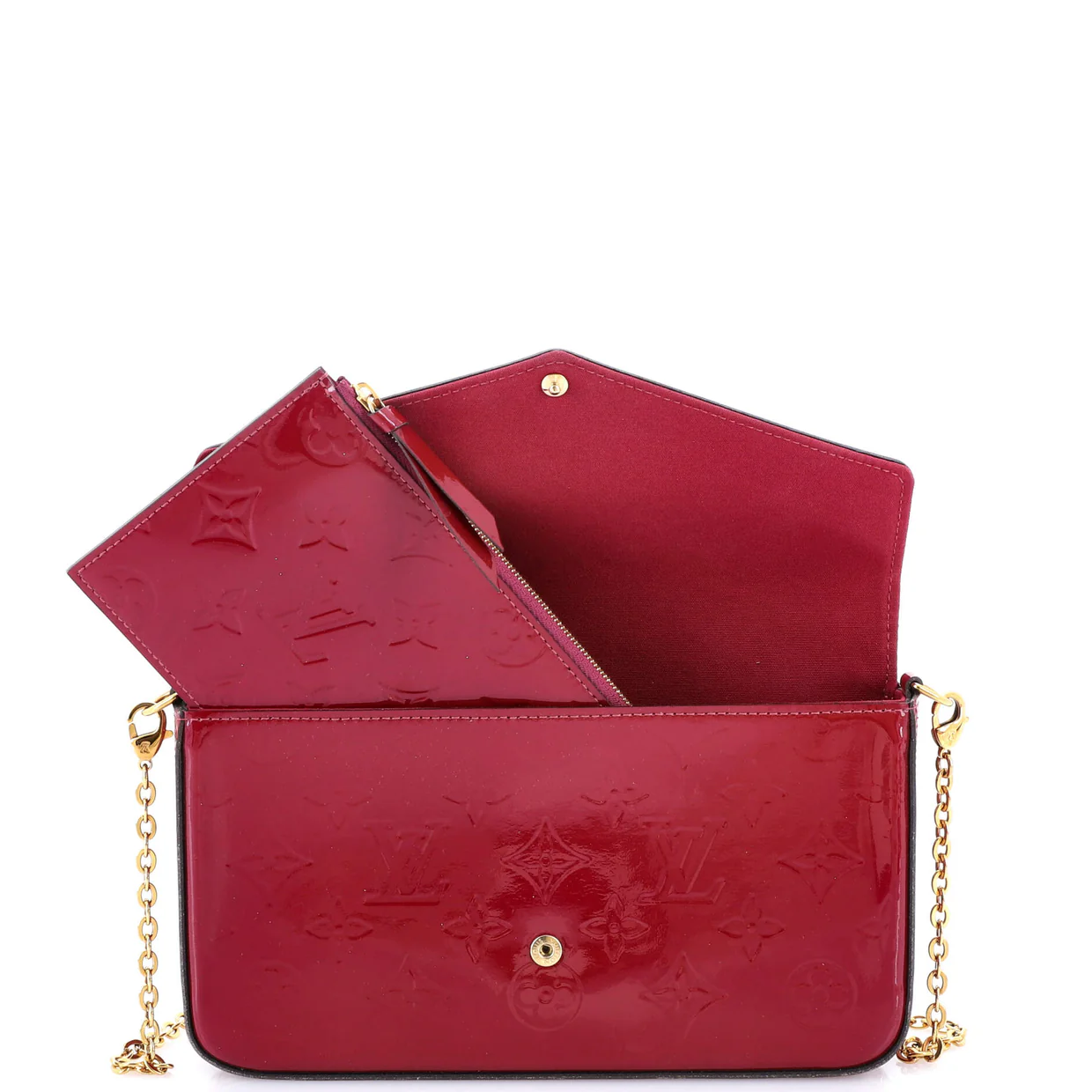 Felicie Pochette Monogram Vernis - Deep Luxury