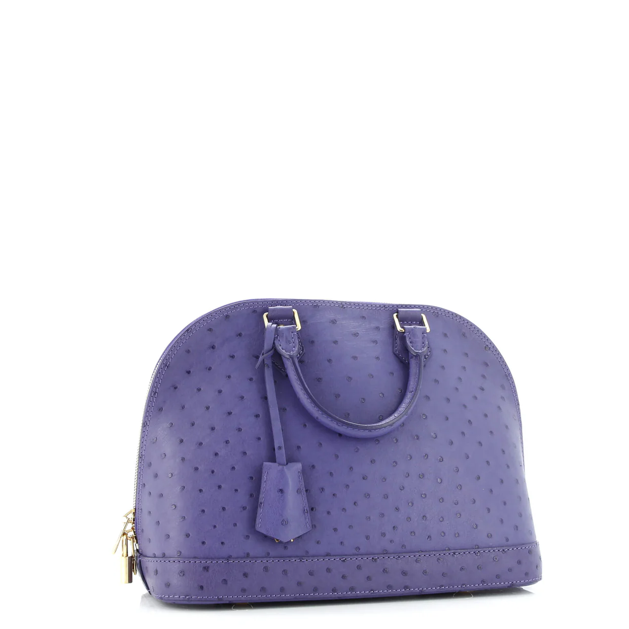 Alma Handbag Ostrich PM - Deep Luxury