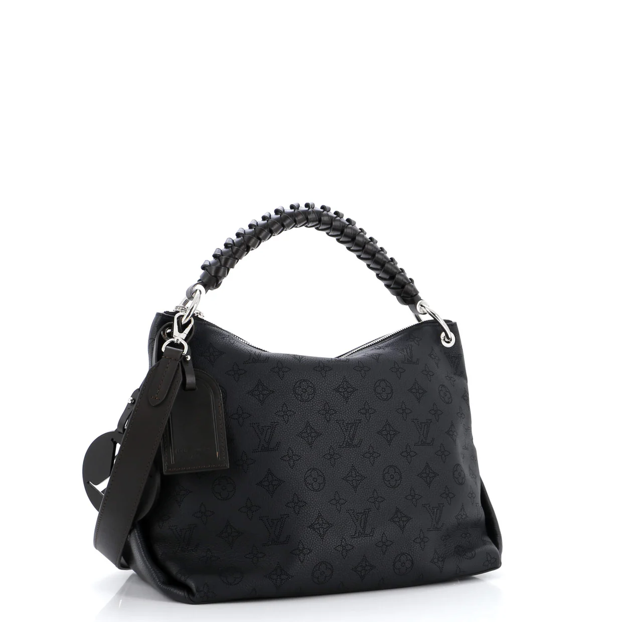 Braided Handle Beaubourg Hobo Mahina Leather MM - Deep Luxury