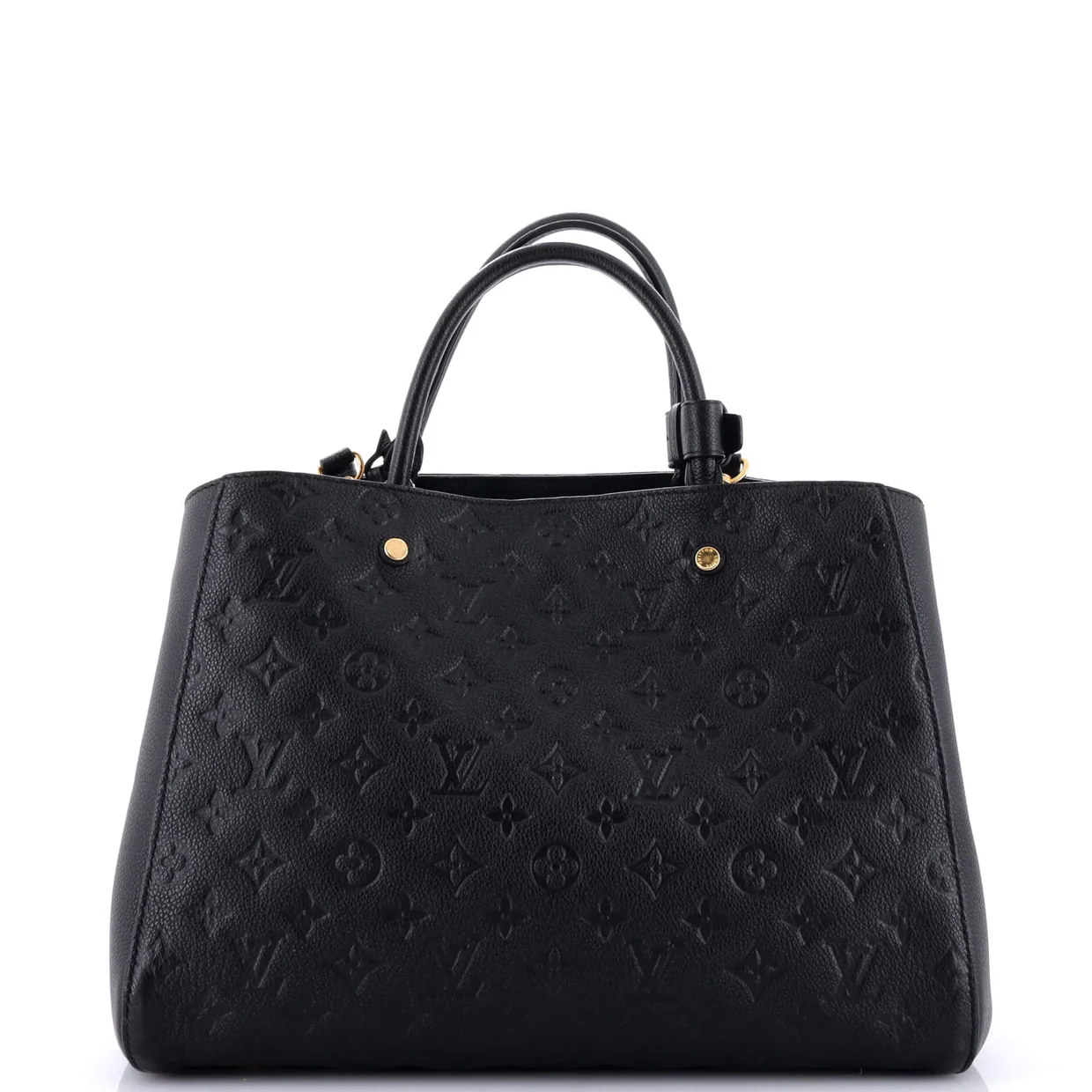 Montaigne Handbag Monogram Empreinte Leather GM - Deep Luxury