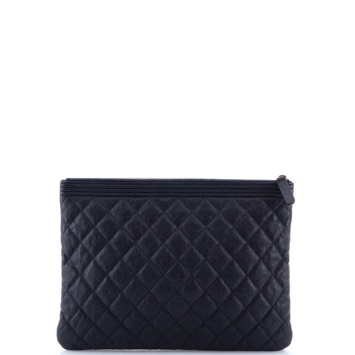 Boy O Case Clutch Quilted Caviar Medium - Deep Luxury
