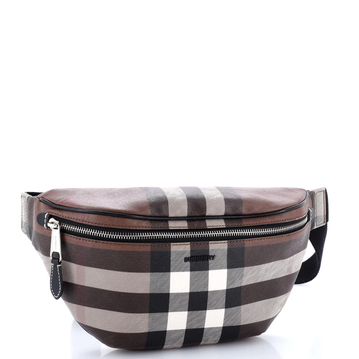 Cason Bum Bag Check E-Canvas Medium - Deep Luxury
