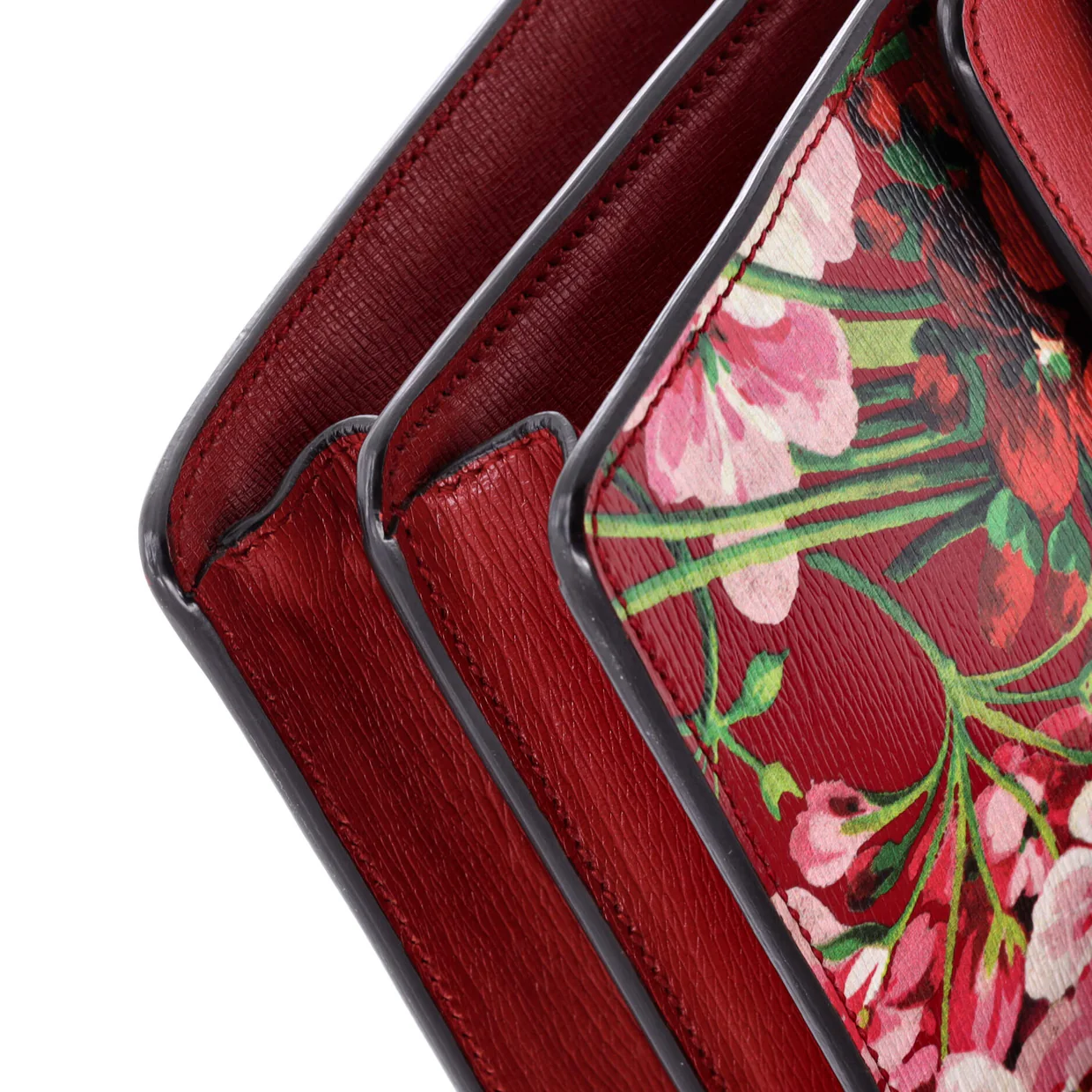 Dionysus Bag Blooms Print Leather Small - Deep Luxury