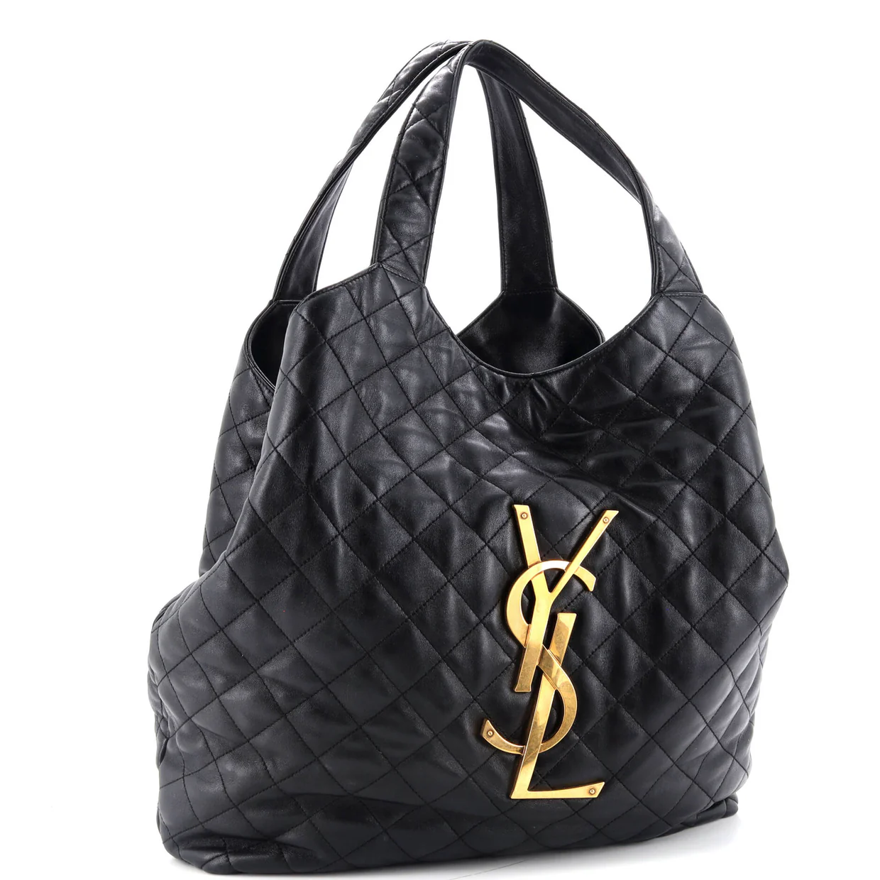 Icare Shopping Tote Quilted Leather Maxi - Deep Luxury