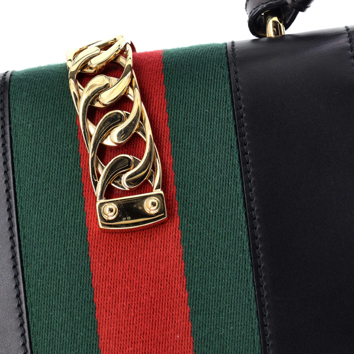 Sylvie Top Handle Bag Leather Mini - Deep Luxury