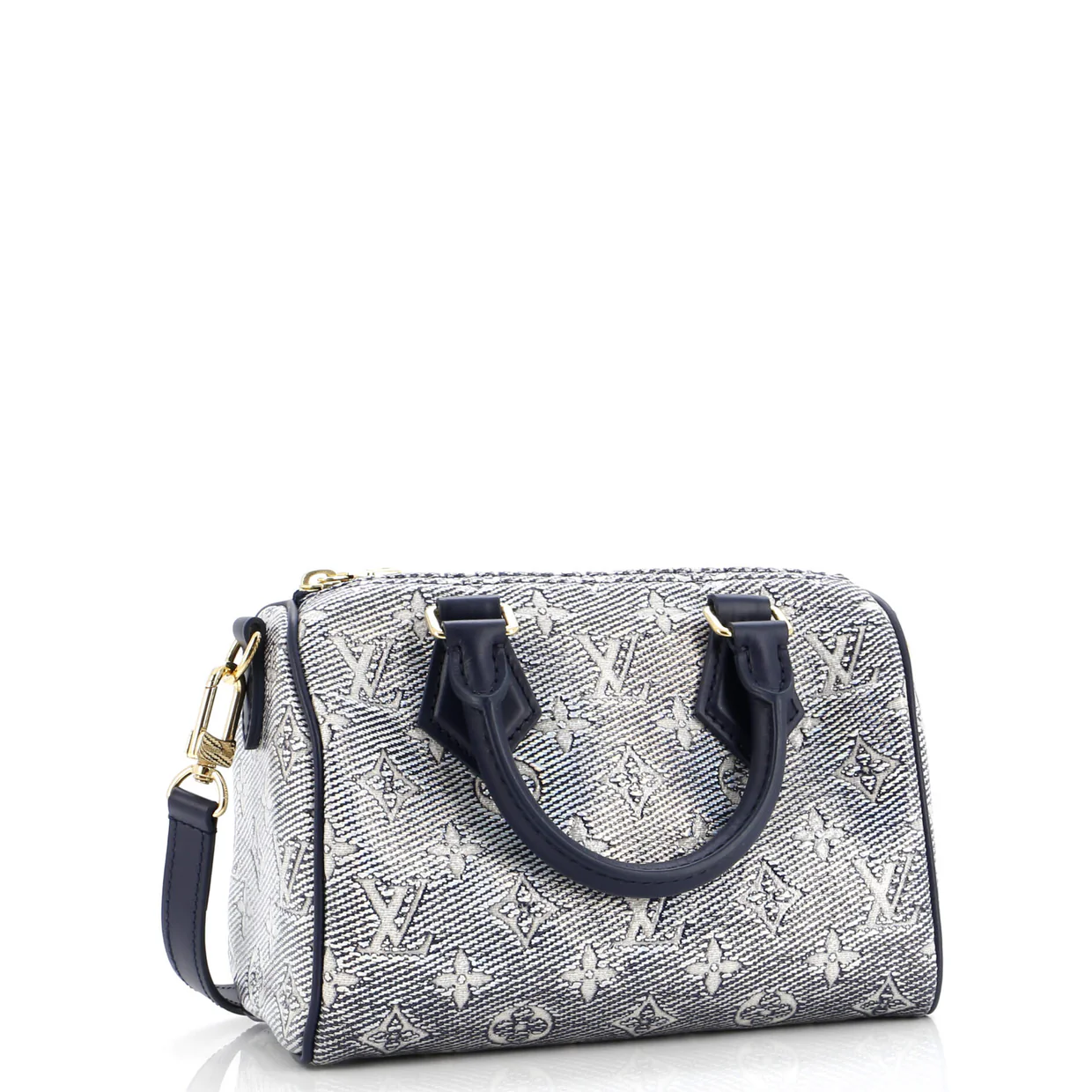 Speedy Bandouliere Bag Monoglam Jacquard Canvas 20 - Deep Luxury