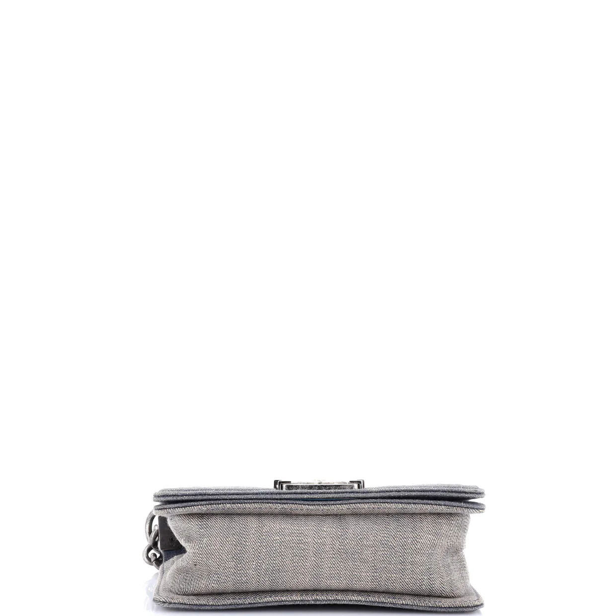 Boy Flap Bag Chevron Denim Small - Deep Luxury