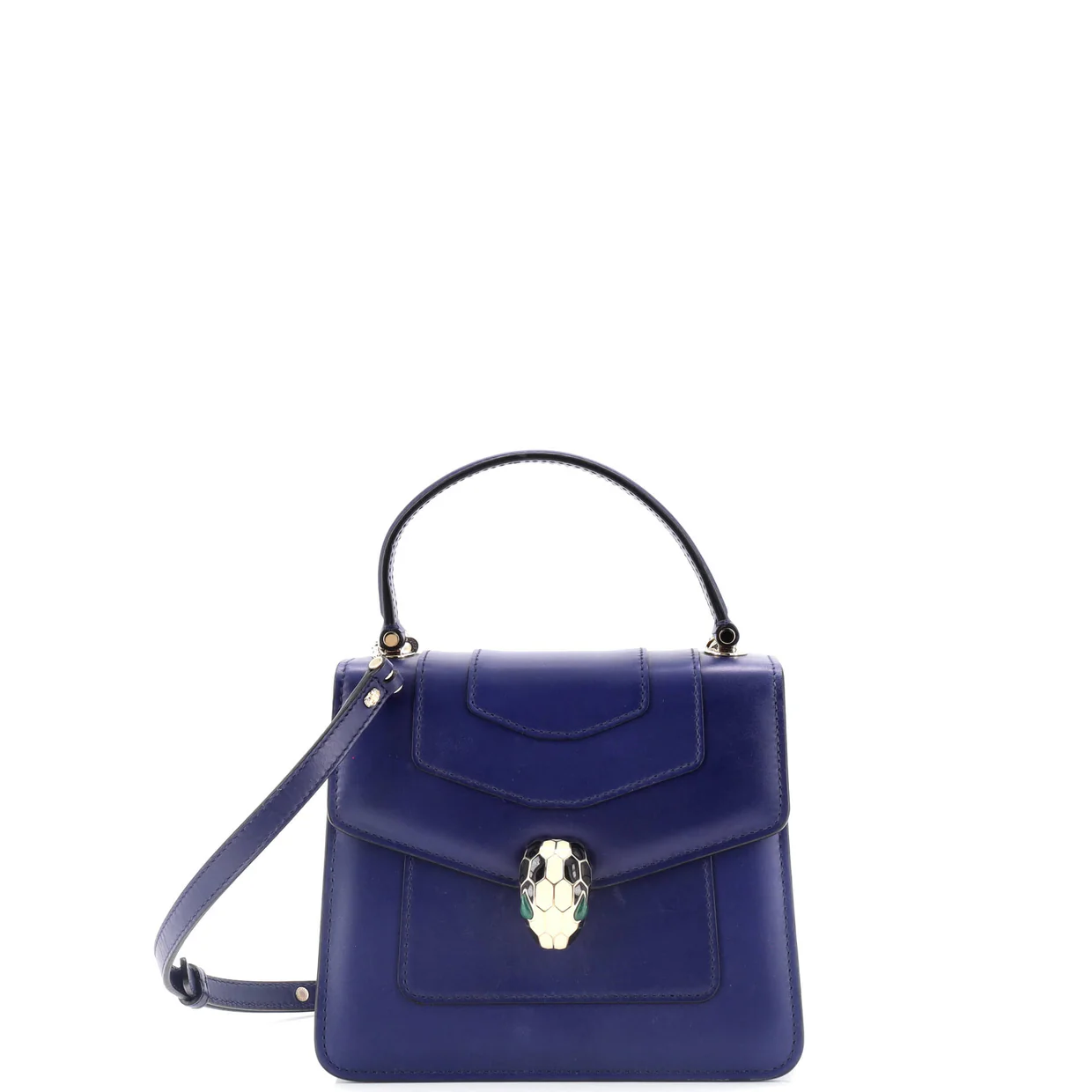 Serpenti Forever Top Handle Bag Leather Small - Deep Luxury