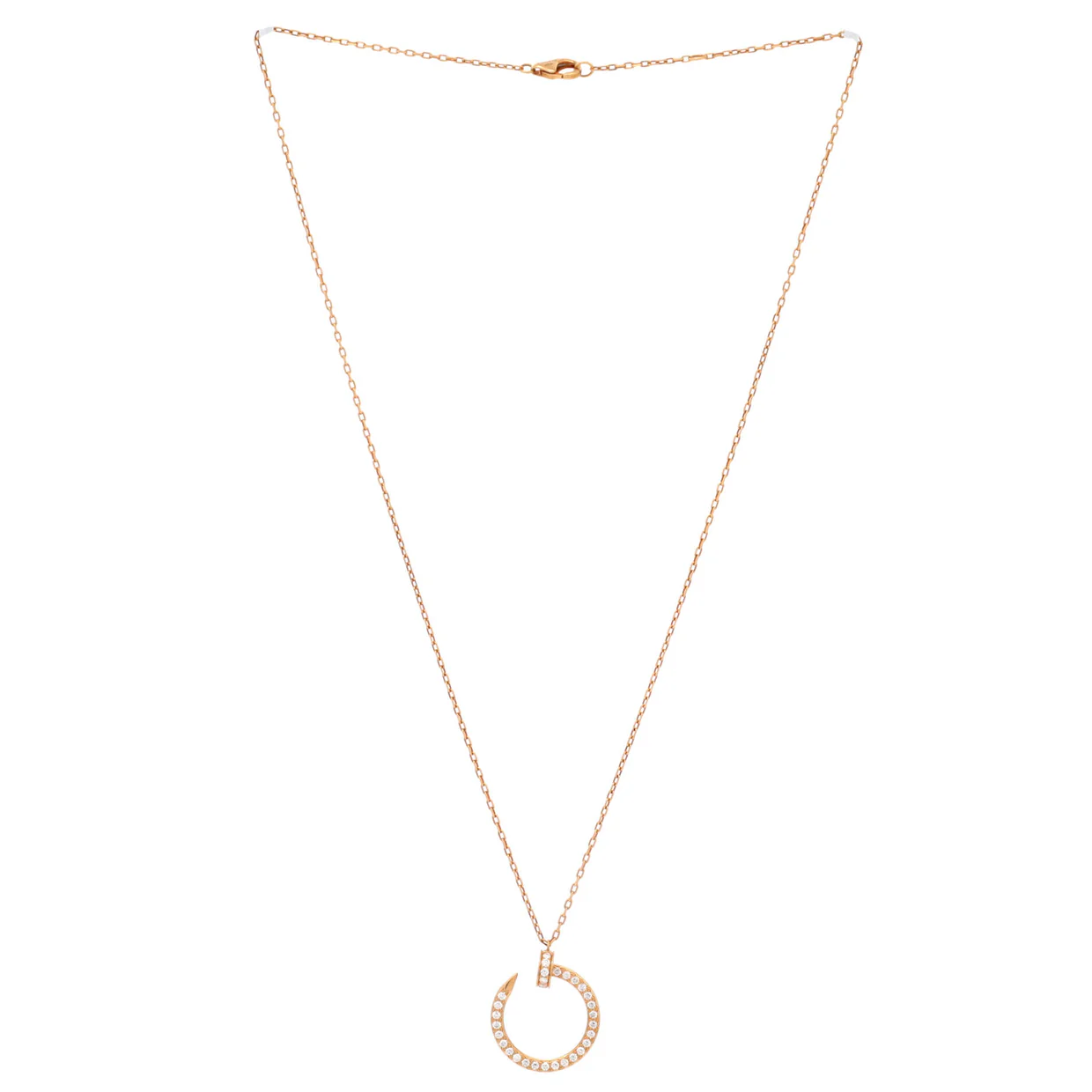 Juste un Clou Pendant Necklace 18K Yellow Gold and Diamonds - Deep Luxury
