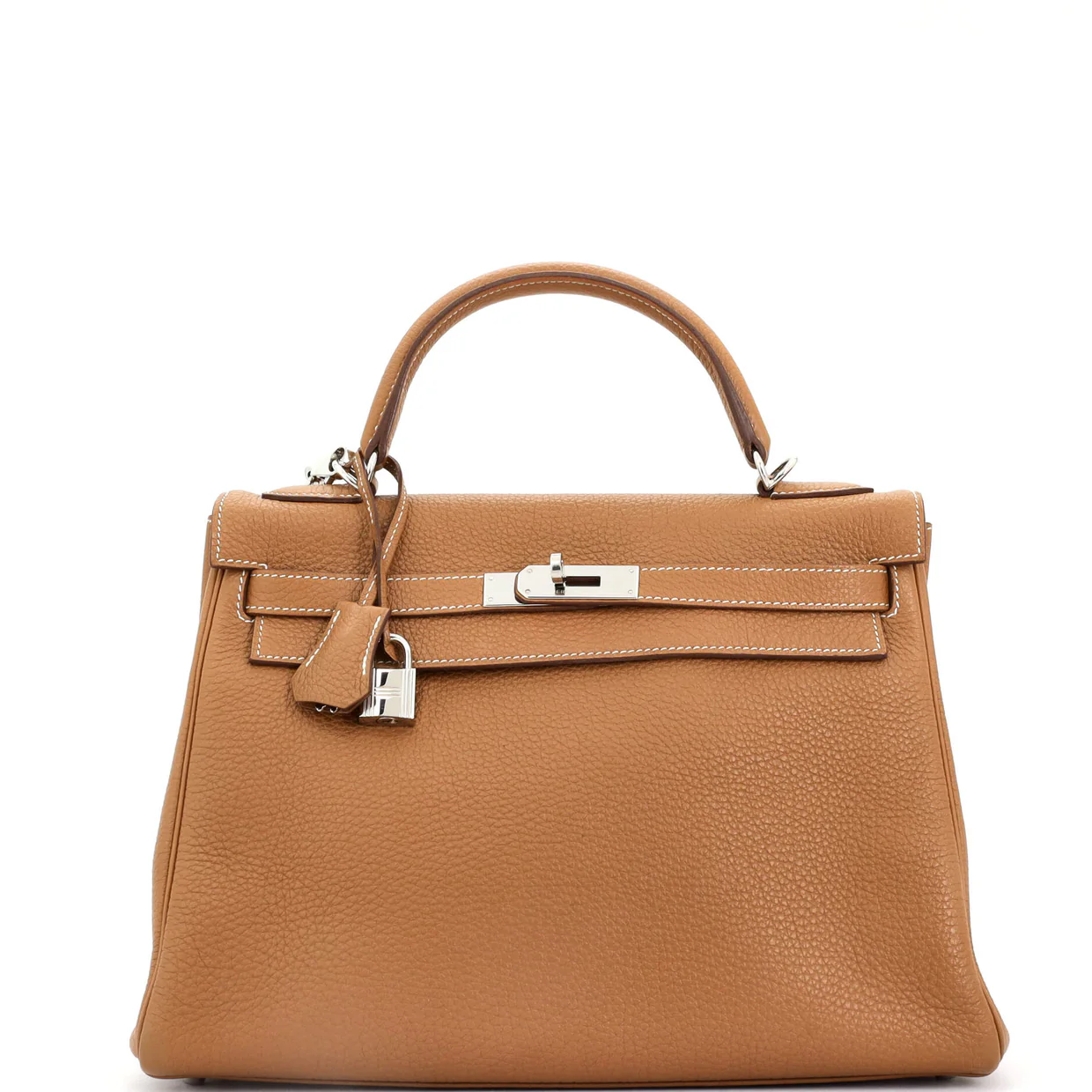 Kelly Handbag Gold Togo with Palladium Hardware 32 - Deep Luxury