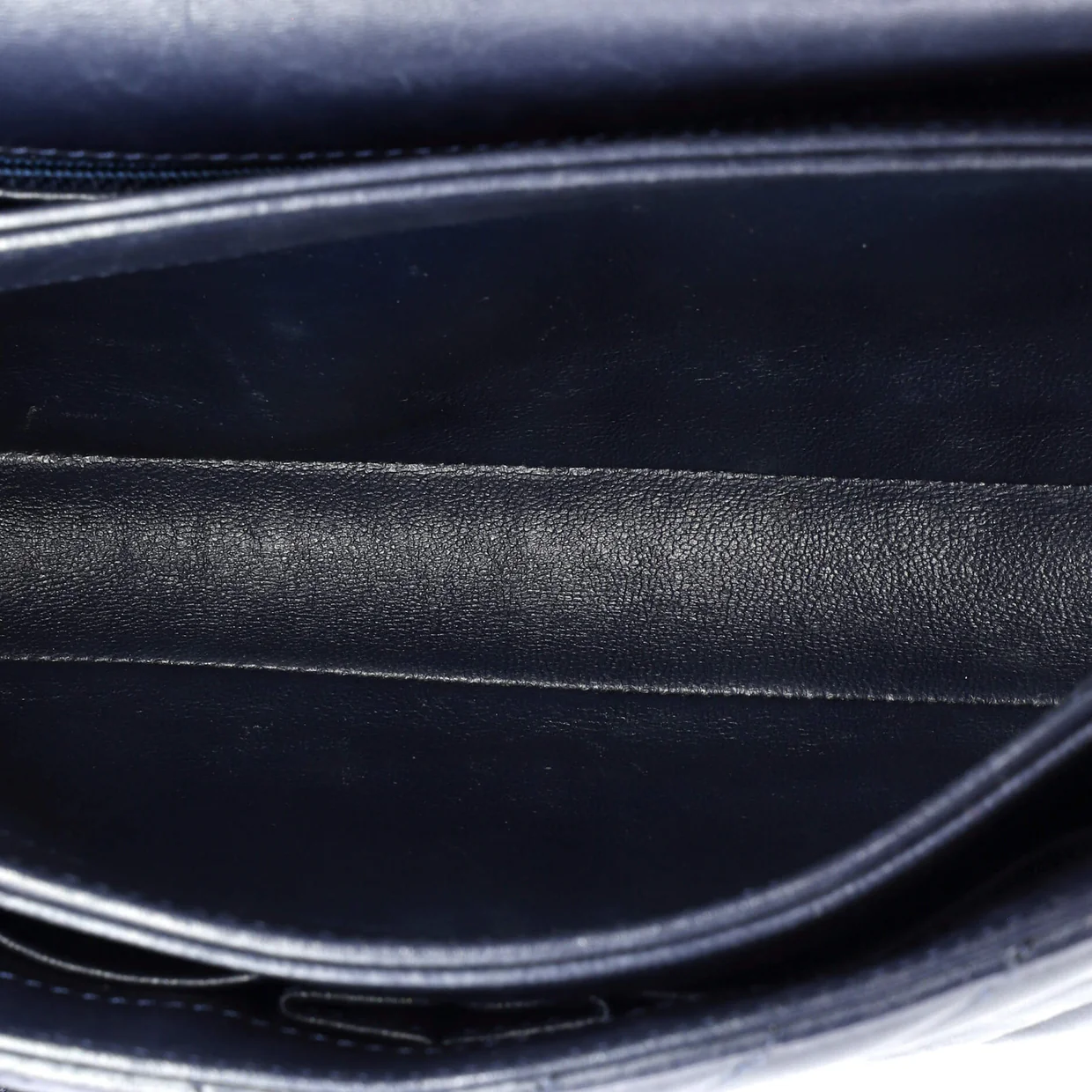 Trendy CC Top Handle Bag Chevron Lambskin Small - Deep Luxury