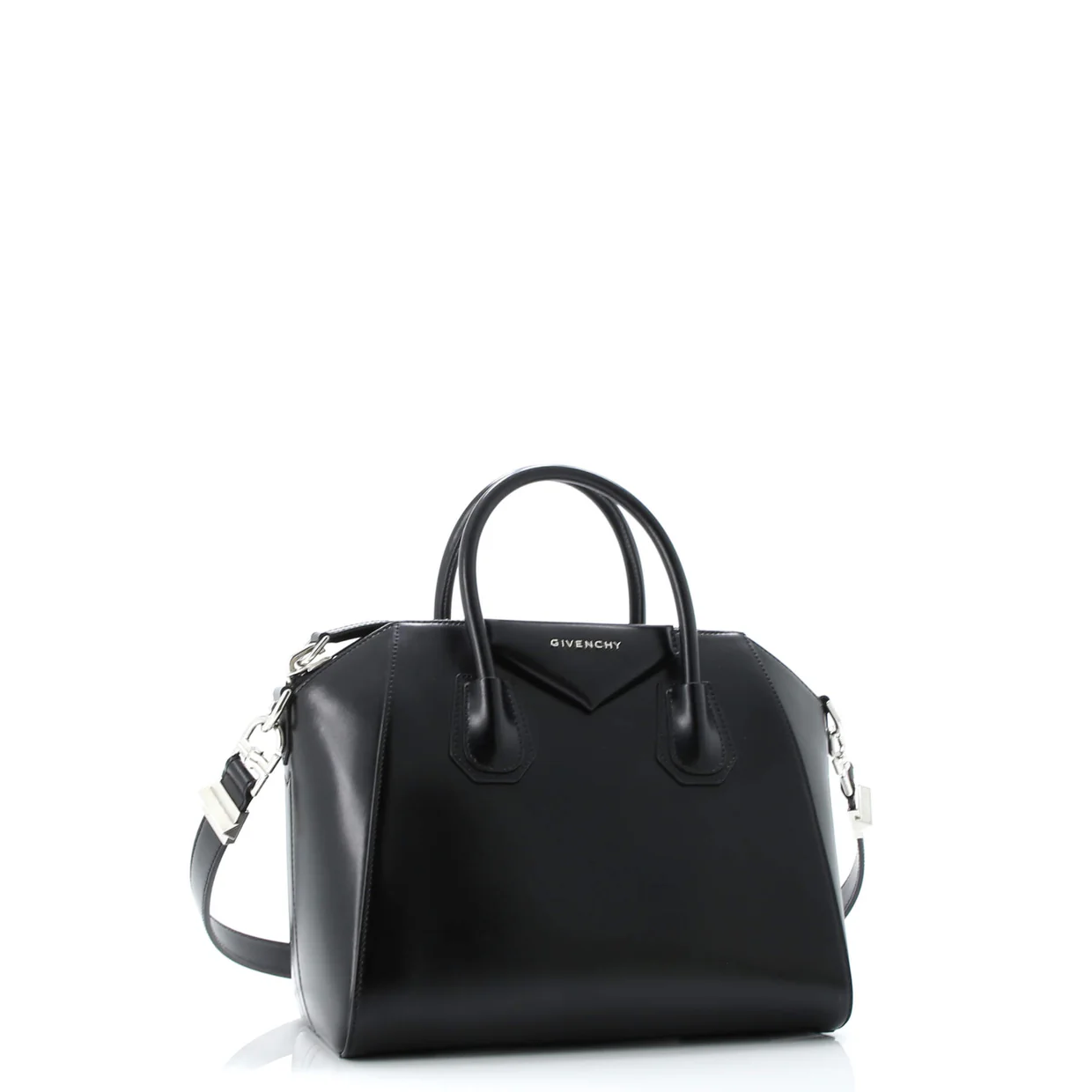 Antigona Bag Glazed Leather Small - Deep Luxury