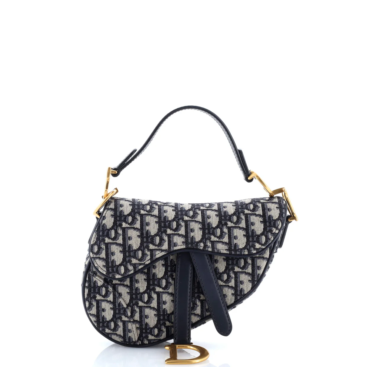 Saddle Handbag Oblique Canvas Mini - Deep Luxury