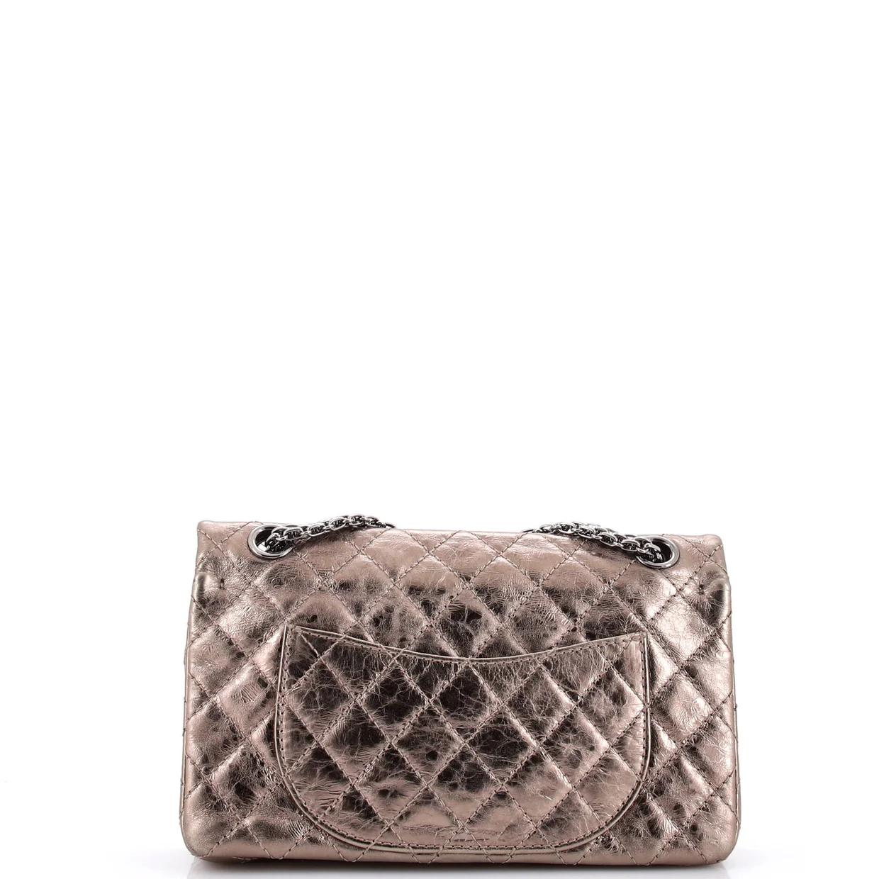 Reissue 2.55 Flap Bag Quilted Metallic Aged Calfskin 225 - Deep Luxury