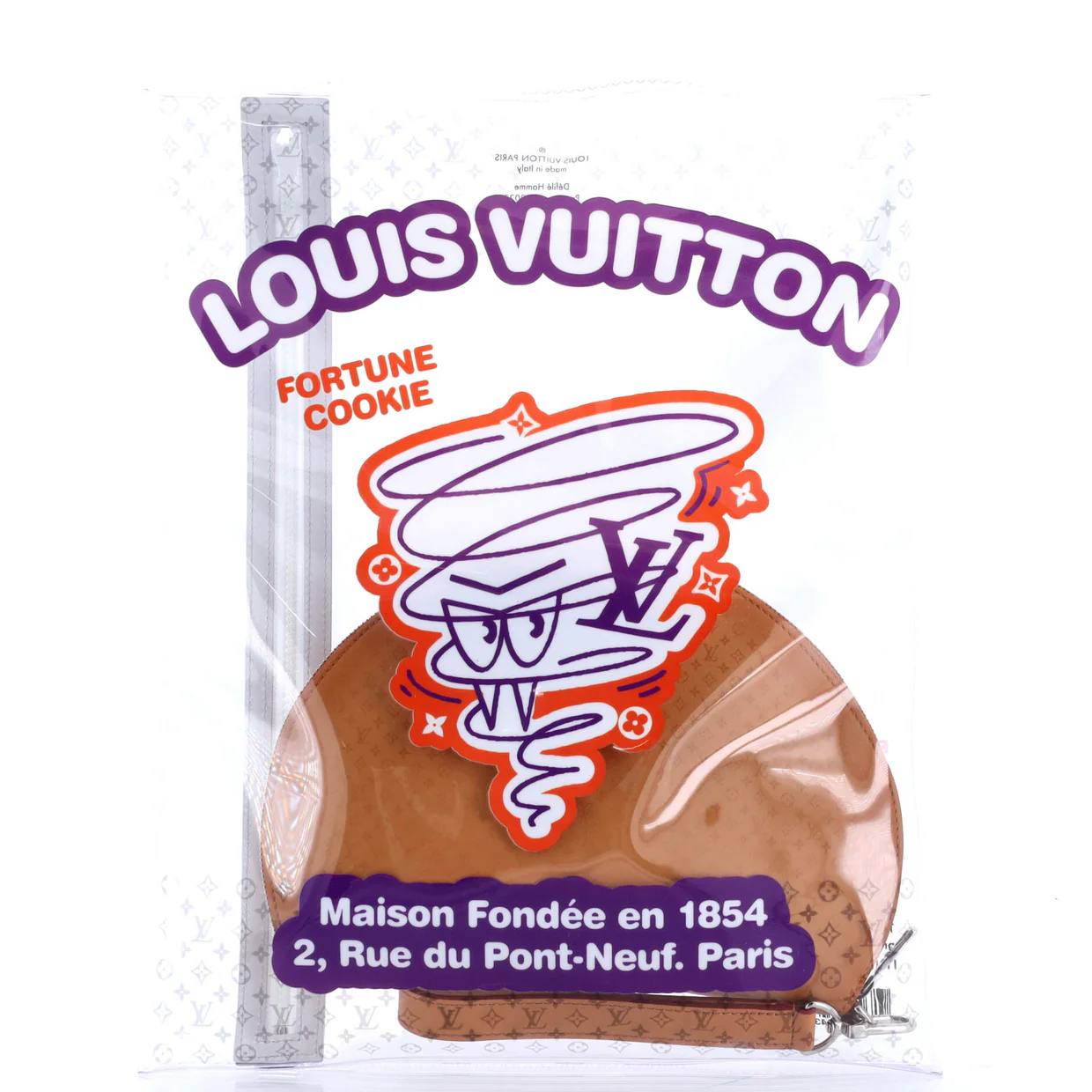 Fortune Cookie Bag Monogram Leather and Printed PVC - Deep Luxury
