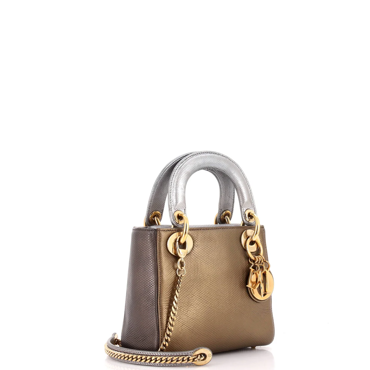 Lady Dior Chain Bag Lizard Mini - Deep Luxury
