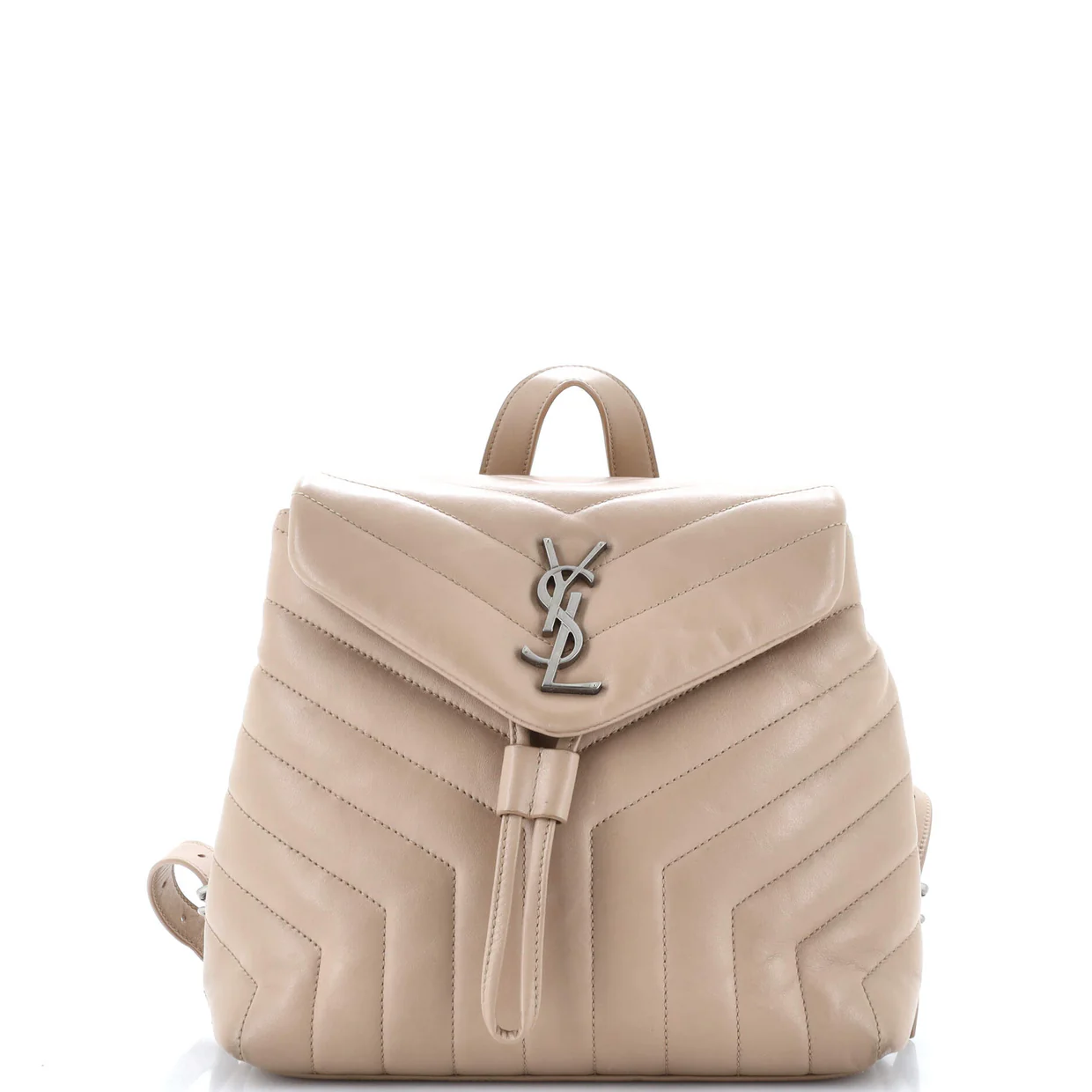LouLou Backpack Matelasse Chevron Leather Small - Deep Luxury