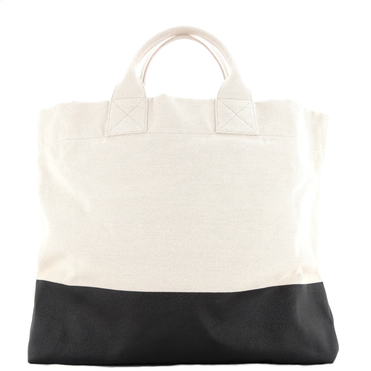 Logo Embossed Open Tote Canvas - Deep Luxury