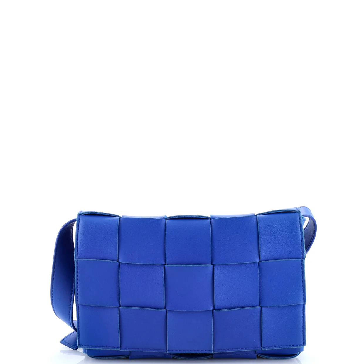 Cassette Crossbody Bag Maxi Intrecciato Leather Small - Deep Luxury