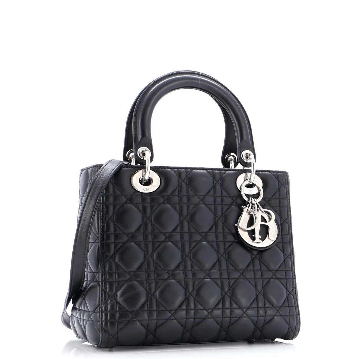 Lady Dior Bag Cannage Quilt Lambskin Medium - Deep Luxury