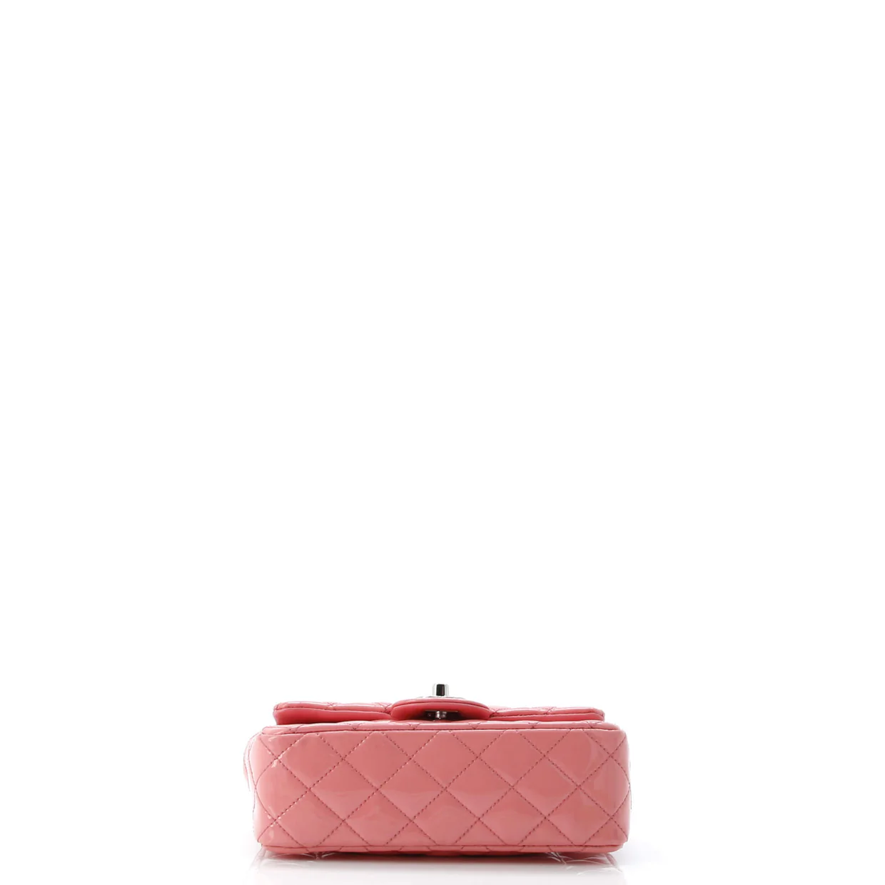 Classic Single Flap Bag Quilted Patent Mini - Deep Luxury