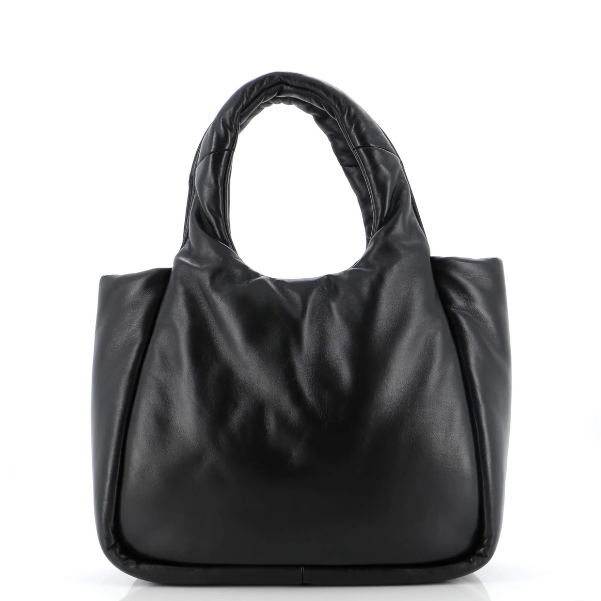 Padded Soft Tote Leather Medium - Deep Luxury