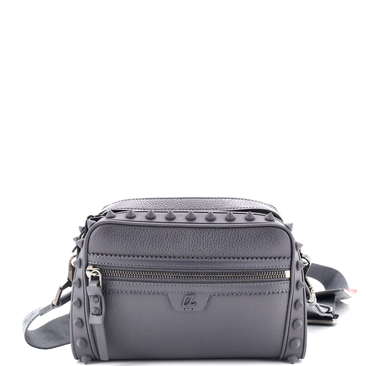 Loubitown Crossbody Bag Spiked Leather Medium - Deep Luxury