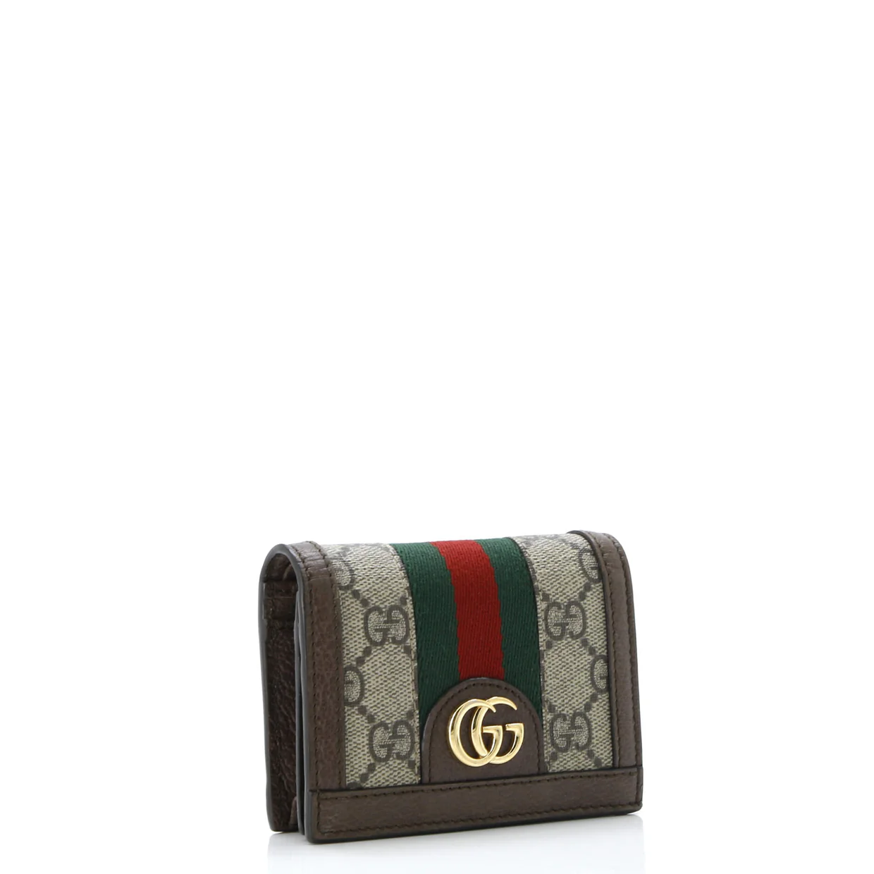 Ophidia Trifold Wallet GG Coated Canvas Compact - Deep Luxury