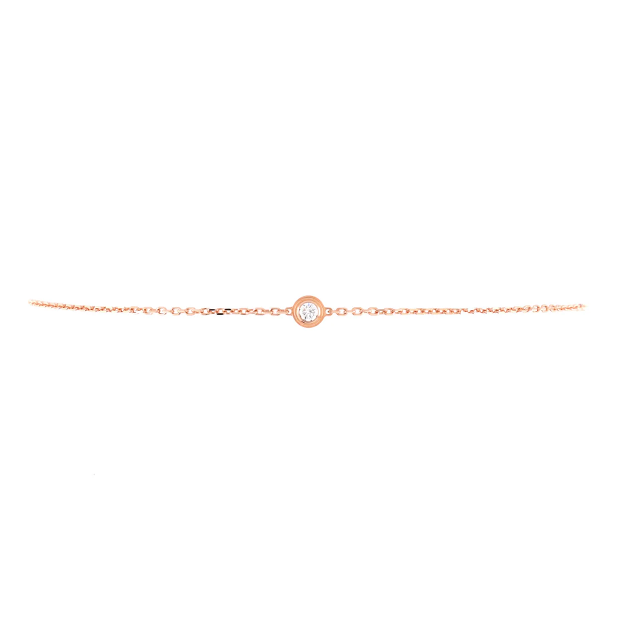 D'Amour Bracelet 18K Rose Gold and Diamond Small - Deep Luxury