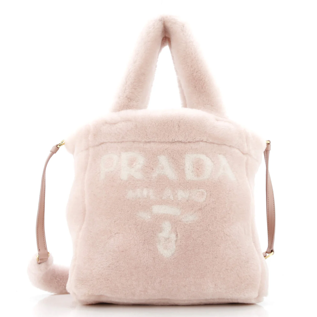 Logo Tote Shearling Mini - Deep Luxury