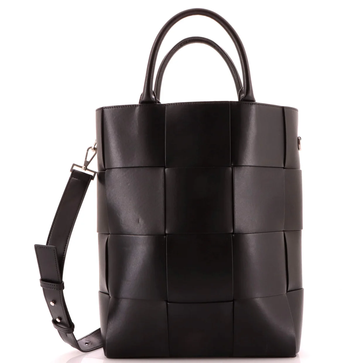 Cassette Convertible Tote Maxi Intrecciato Leather Medium - Deep Luxury