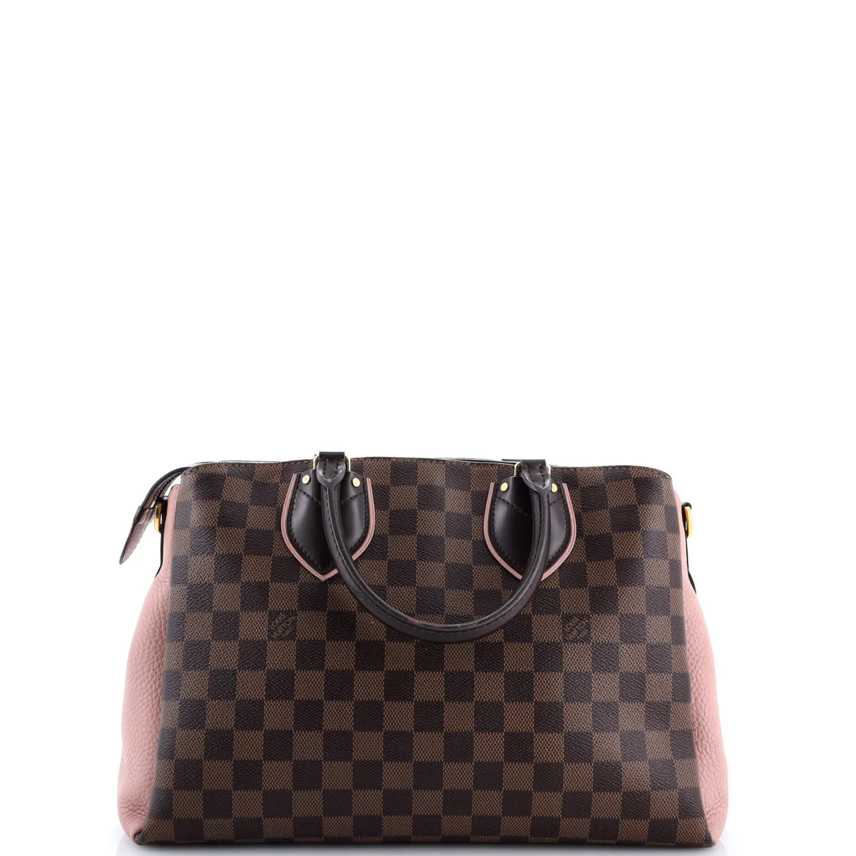 Normandy Handbag Damier and Leather - Deep Luxury