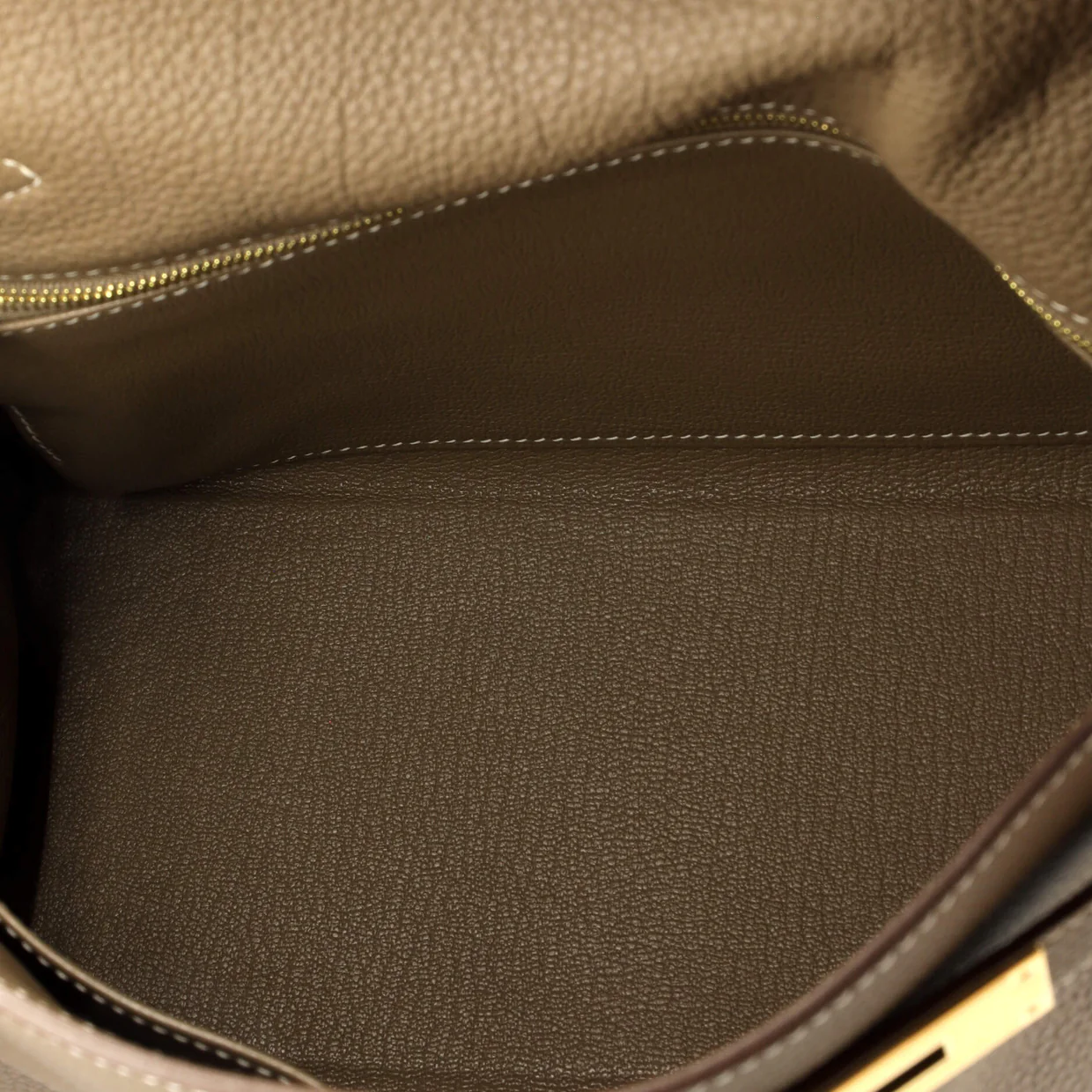 Kelly Handbag Grey Togo with Gold Hardware 28 - Deep Luxury