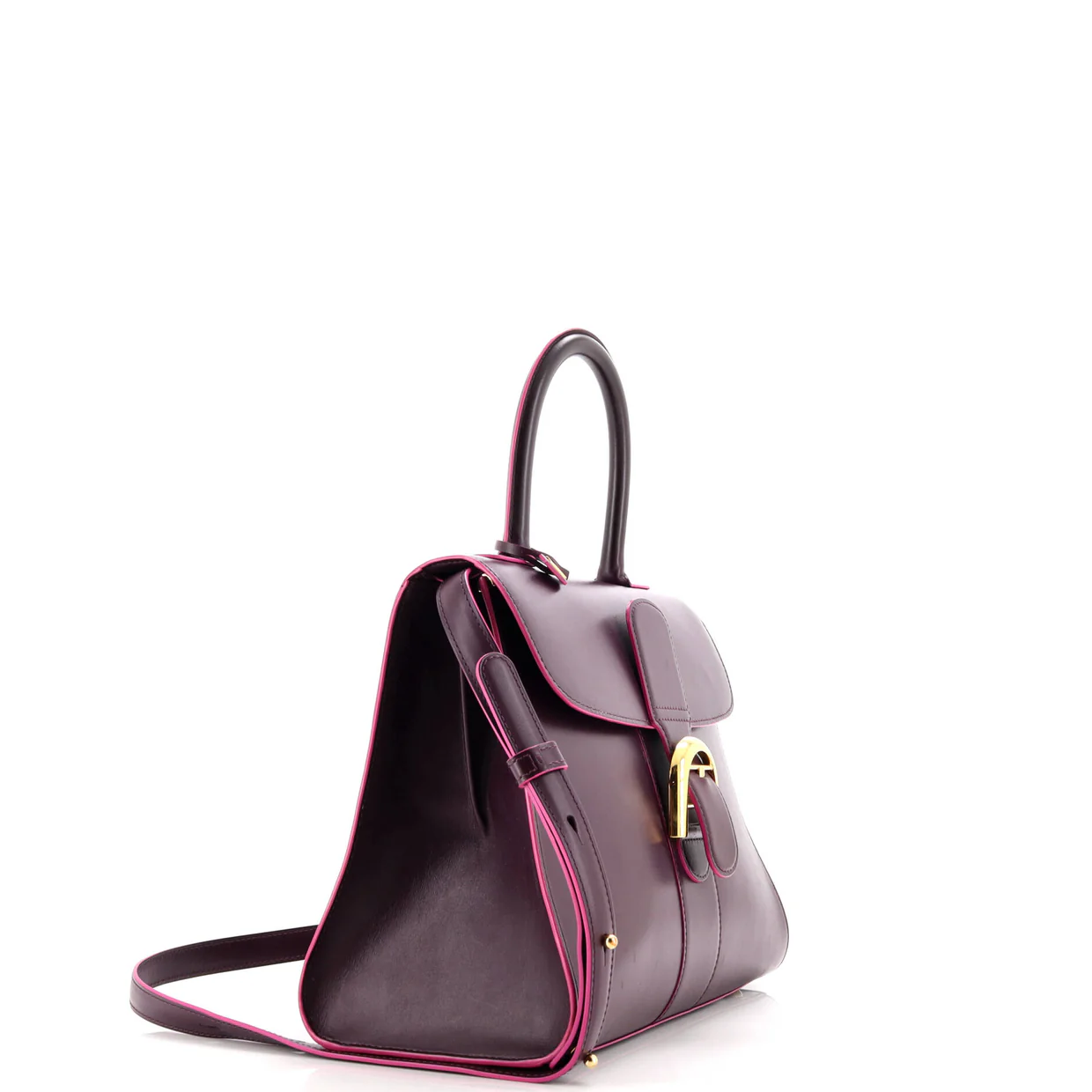 Brillant Top Handle Bag Leather MM - Deep Luxury