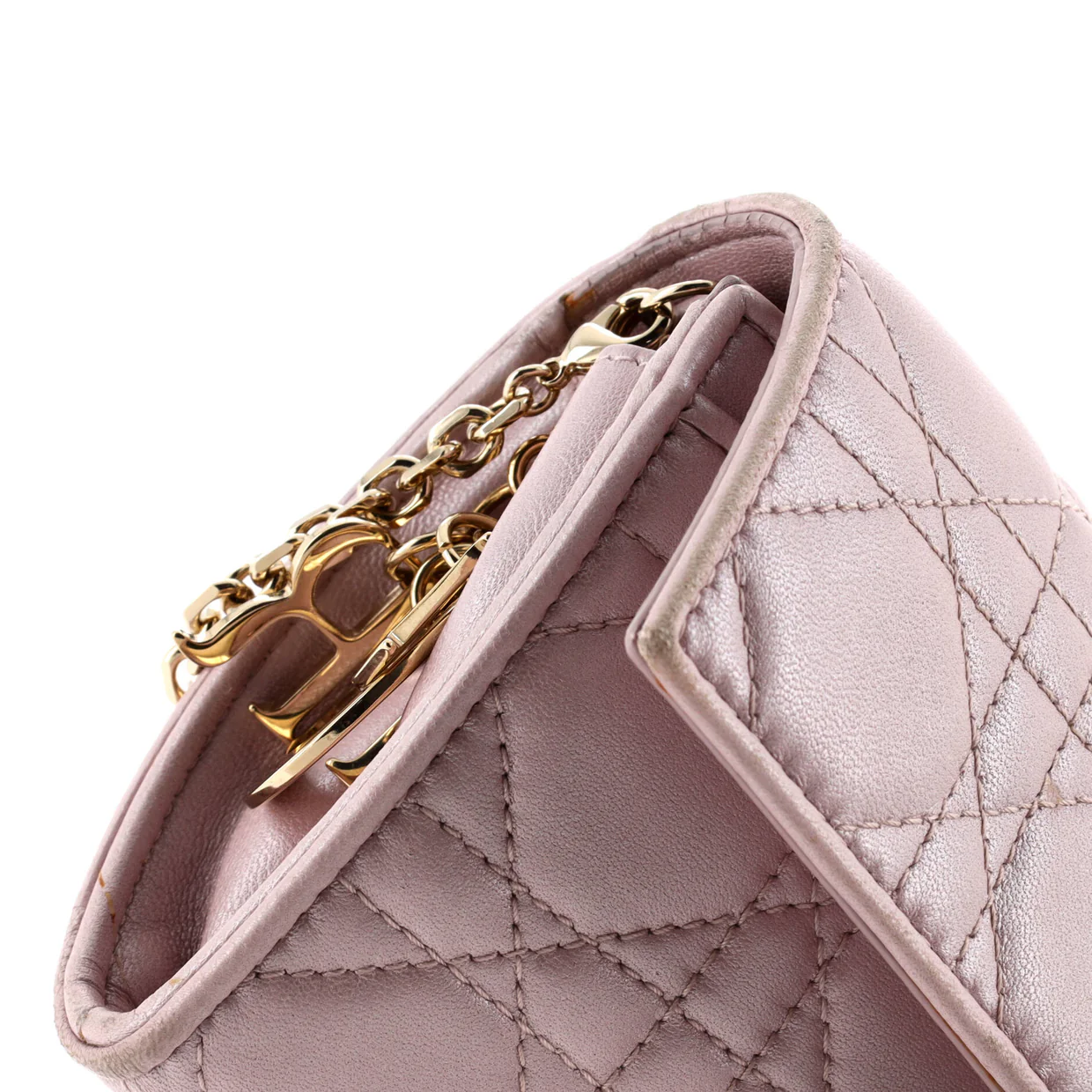 Lady Dior Croisiere Chain Wallet Cannage Quilt Lambskin - Deep Luxury