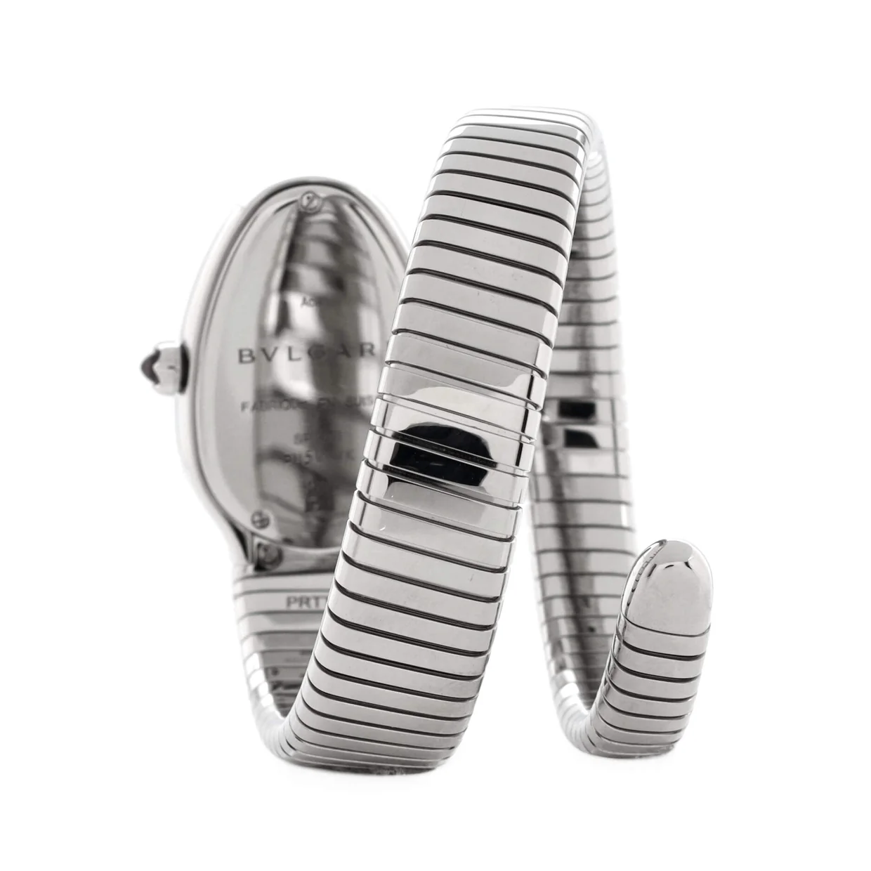 Serpenti Tubogas Single Spiral Quartz Watch Stainless Steel 23 - Deep Luxury