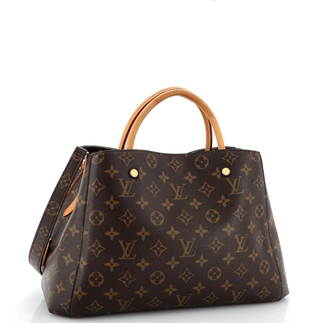 Montaigne Handbag Monogram Canvas MM - Deep Luxury